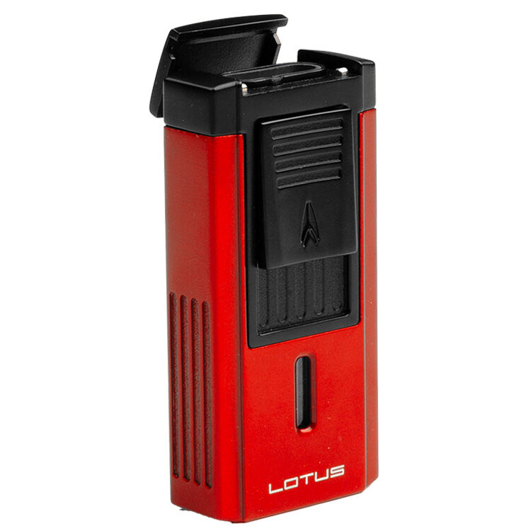Duke Red & Black Lighter With Serrated V-Cut, , jrcigars
