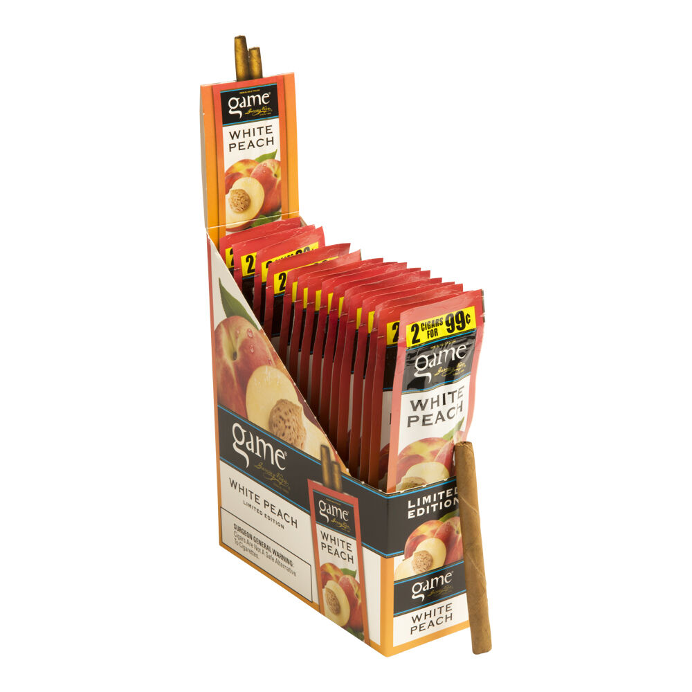 Garcia y Vega Game Cigarillo White Peach Wholesale Cigars | Santa Clara  Cigars