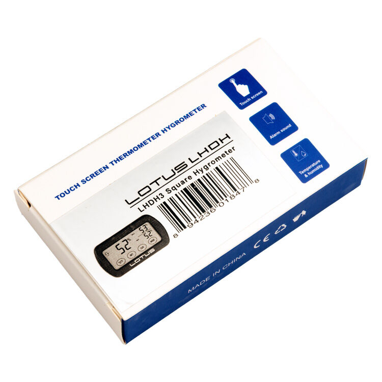 Lotus Digital Rectangular Hygrometer, , jrcigars