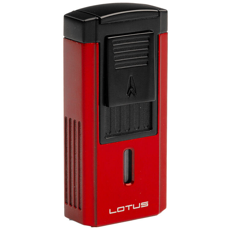 Duke Red & Black Lighter With Serrated V-Cut, , jrcigars