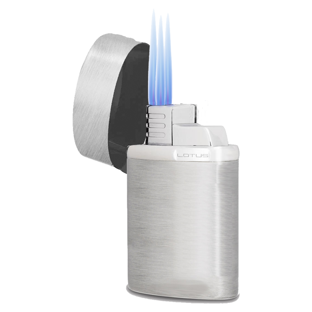 Table Lighter Satin Chrome, , jrcigars