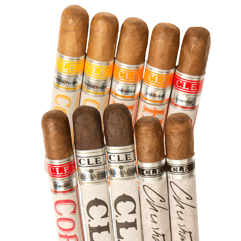 Cigar Samplers CLE Brands Assorted 10ct Wholesale Cigars Santa Clara