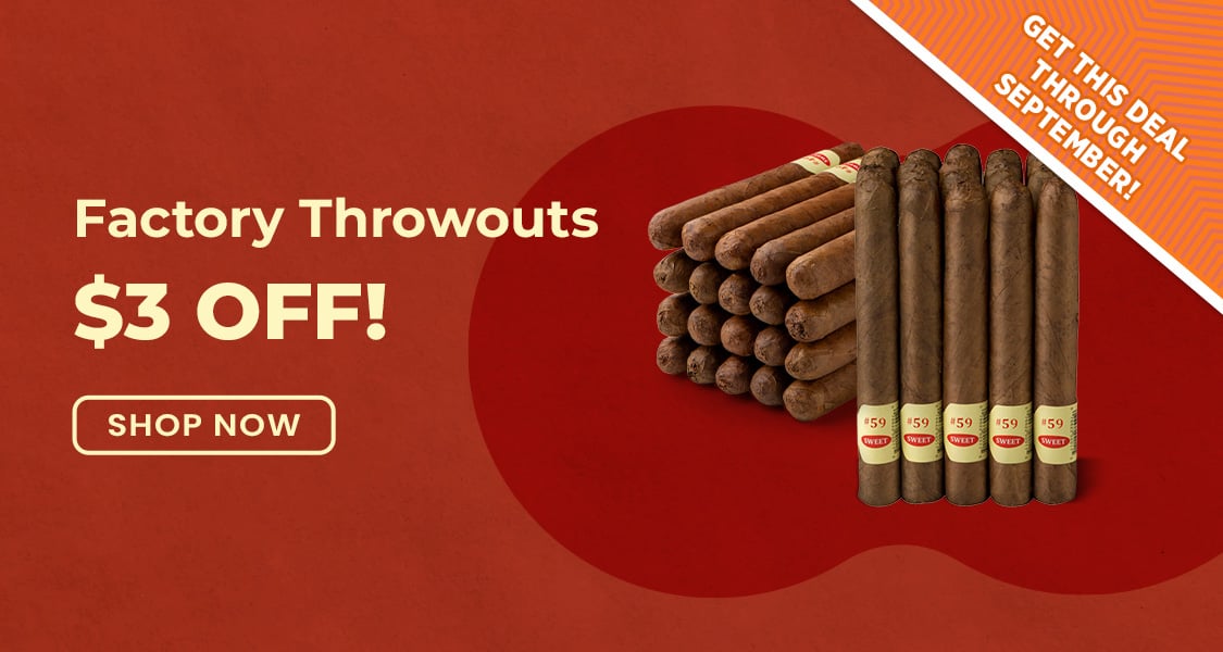 $3 off! Factory Throwouts