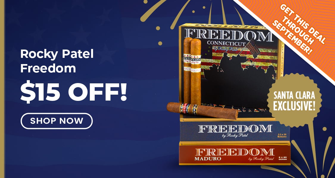 $15 off! Rocky Patel Freedom