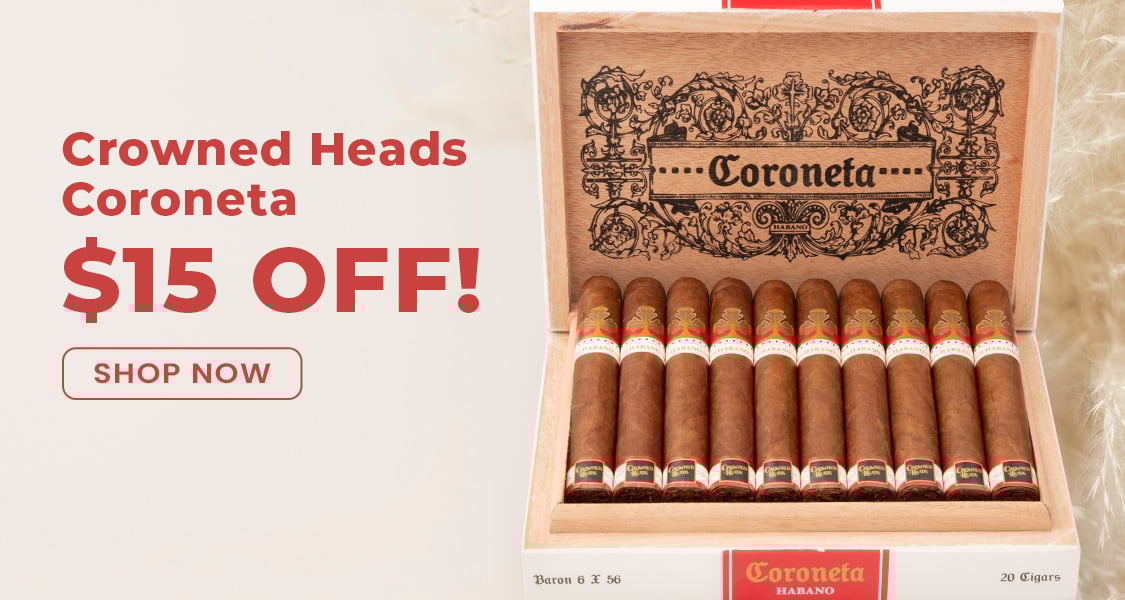 $15 Off Crowned Heads Coroneta