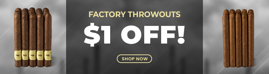 $1 Off Factory Throwouts