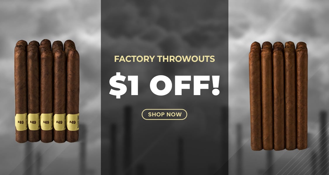 $1 Off Factory Throwouts