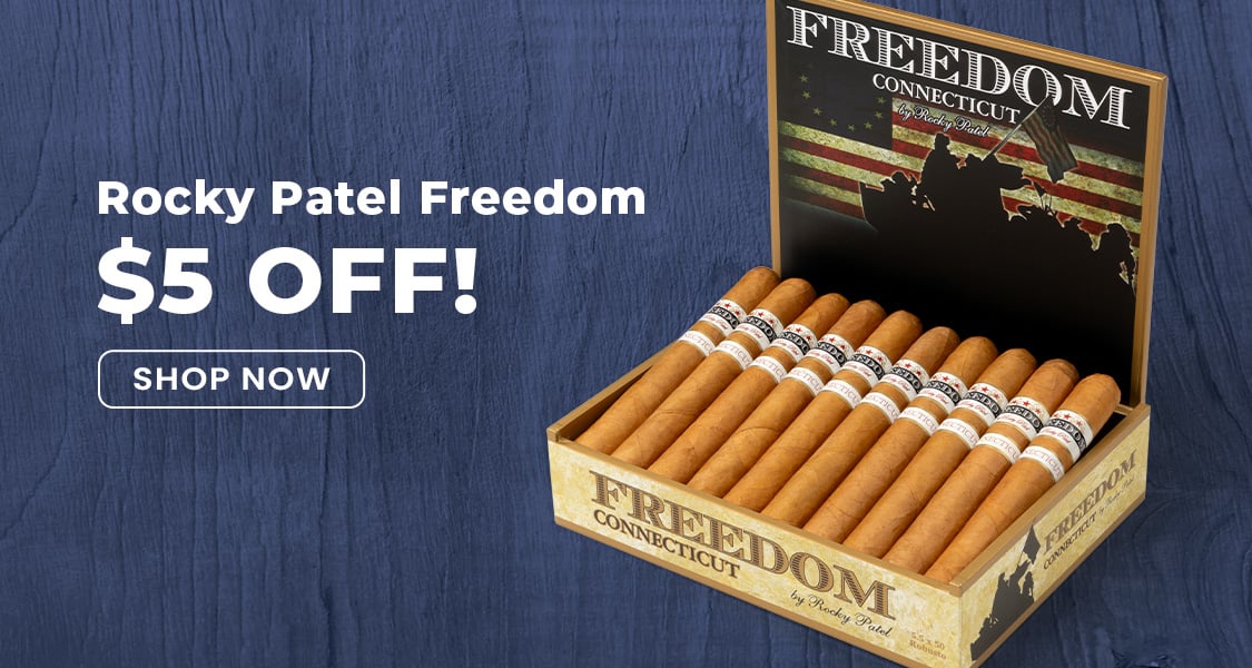 $5 Off Rocky Patel Freedom