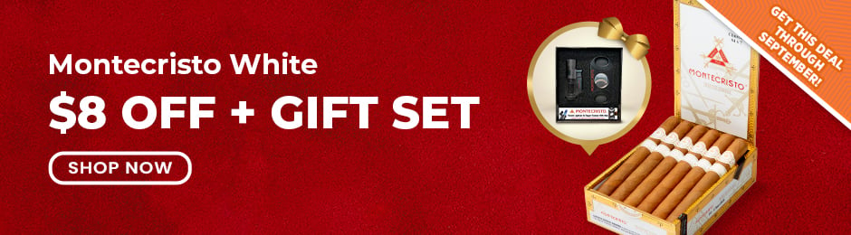 $8 off + Montecristo Gift Set Montecristo White