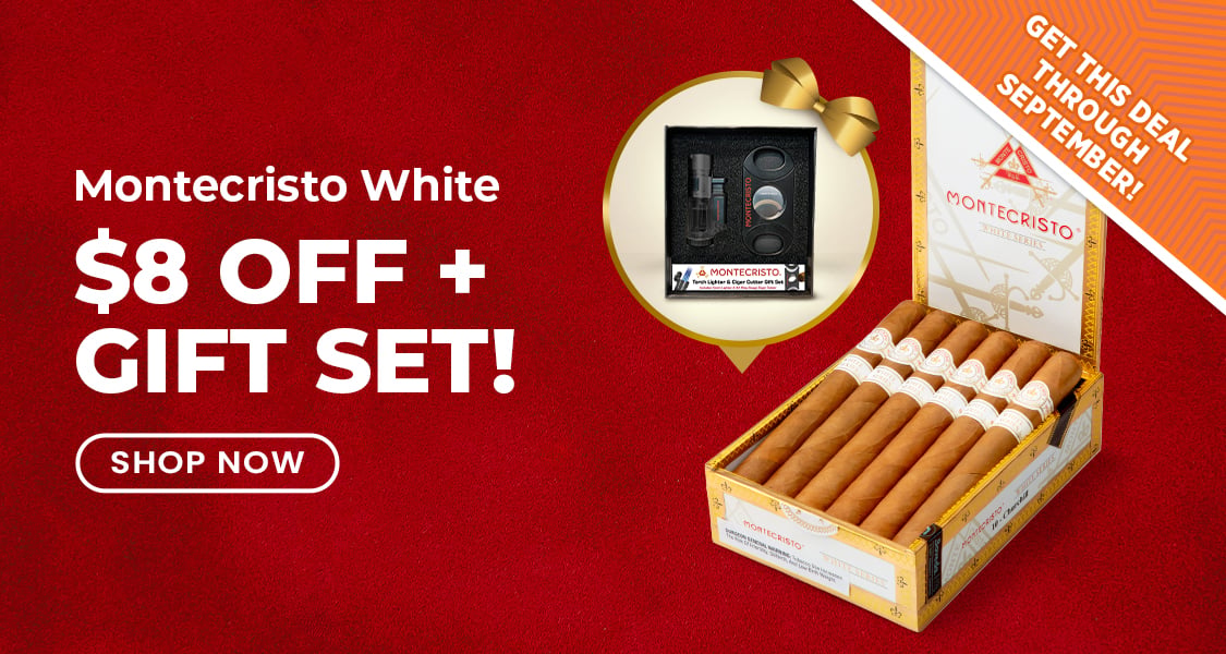 $8 off + Montecristo Gift Set Montecristo White