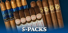 Browse the huge selection of premium cigar 5-packs!